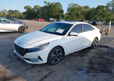 2023 Hyundai Elantra Hybrid Limited из США, поврежденный, VIN KMHLN4AJ2PU074306